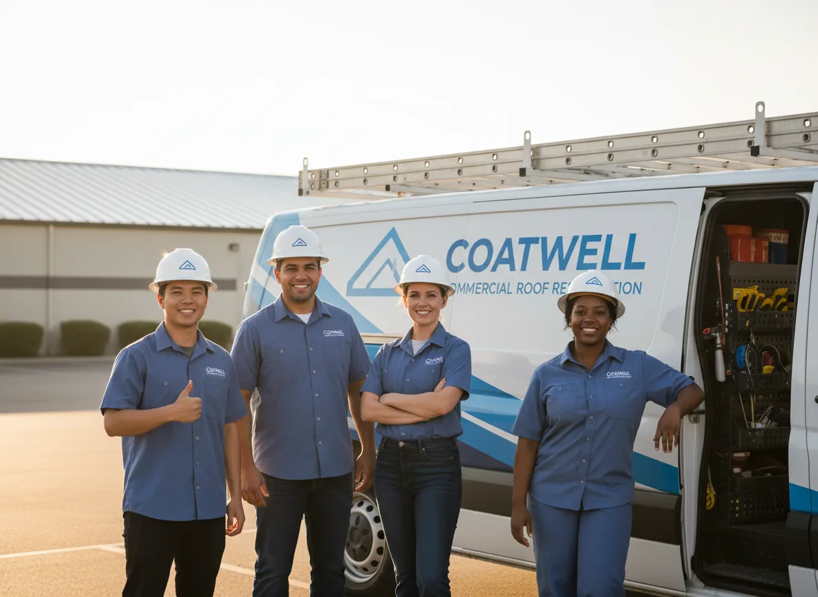 Commercial roof coating company in Eden, ID